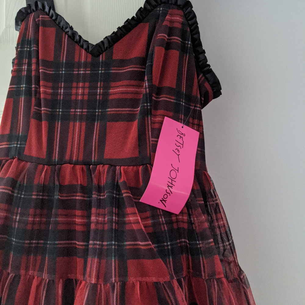 Betsey Johnson Plaid Prom Dress